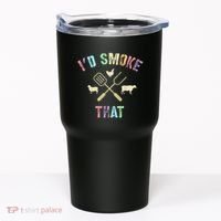 Funny Grilling ID Smoke That Grills Chef Pit Meat Gangster Tumbler thumb 0