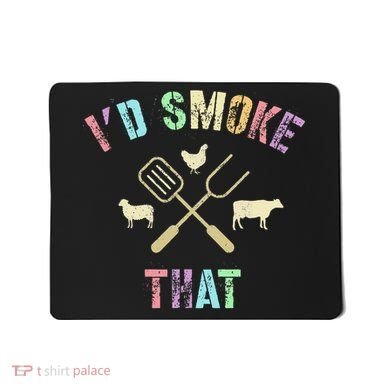 Funny Grilling ID Smoke That Grills Chef Pit Meat Gangster Mousepad