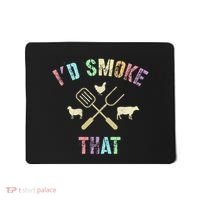 Funny Grilling ID Smoke That Grills Chef Pit Meat Gangster Mousepad thumb 0