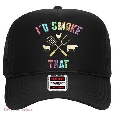 Funny Grilling ID Smoke That Grills Chef Pit Meat Gangster Hat
