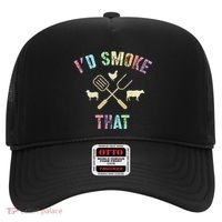 Funny Grilling ID Smoke That Grills Chef Pit Meat Gangster Hat thumb 0