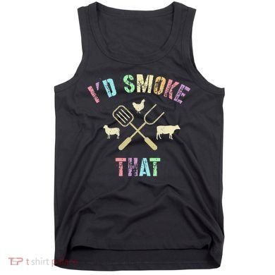Funny Grilling ID Smoke That Grills Chef Pit Meat Gangster Tank Top