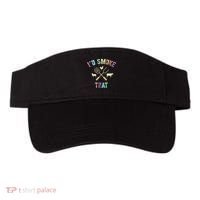 Funny Grilling ID Smoke That Grills Chef Pit Meat Gangster Visor thumb 0