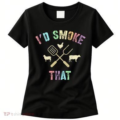 Funny Grilling ID Smoke That Grills Chef Pit Meat Gangster Women's T-Shirt