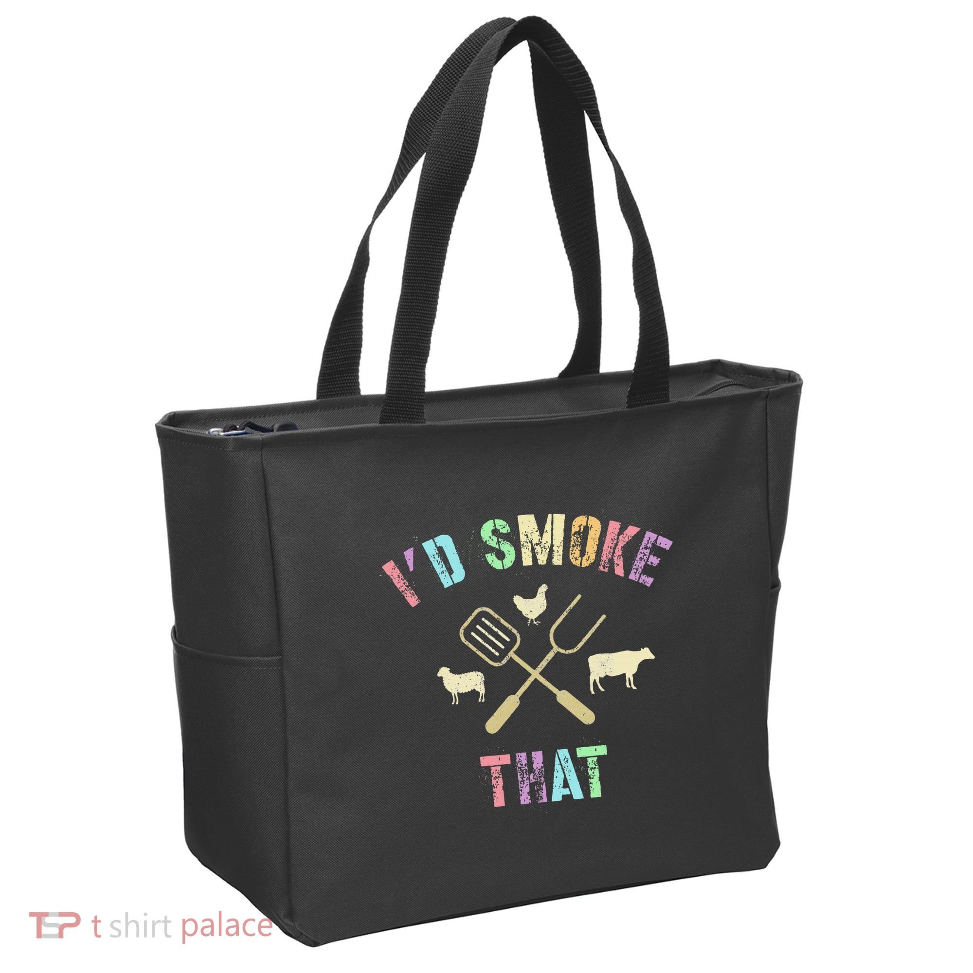 Funny Grilling ID Smoke That Grills Chef Pit Meat Gangster Tote Bag