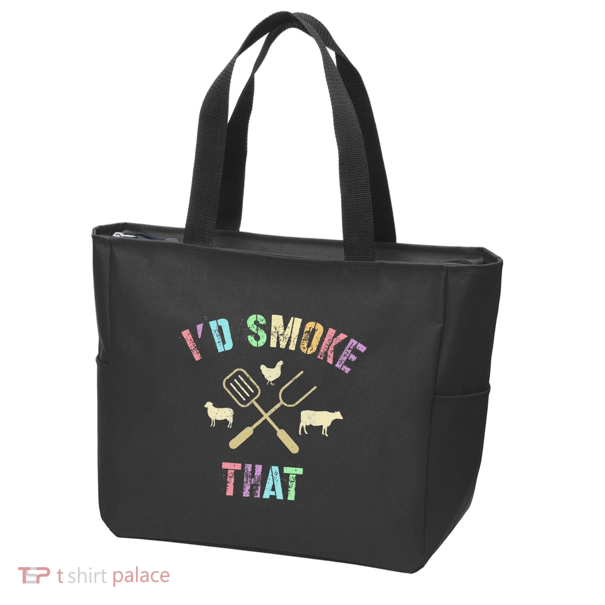 Funny Grilling ID Smoke That Grills Chef Pit Meat Gangster Tote Bag