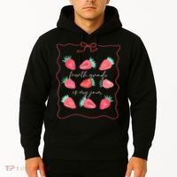 Fourth Grade Is My Jam Strawberry 4th Grade Teacher Hoodie thumb 2