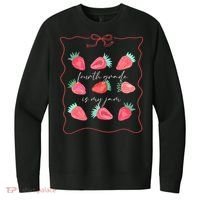 Fourth Grade Is My Jam Strawberry 4th Grade Teacher V.I.T. Fleece Crew Sweatshirt thumb 0