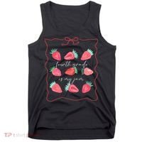Fourth Grade Is My Jam Strawberry 4th Grade Teacher Tank Top thumb 0