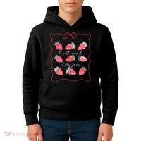 Fourth Grade Is My Jam Strawberry 4th Grade Teacher Kids Hoodie thumb 4