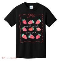 Fourth Grade Is My Jam Strawberry 4th Grade Teacher Kids T-Shirt thumb 0