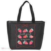 Fourth Grade Is My Jam Strawberry 4th Grade Teacher Tote Bag thumb 0