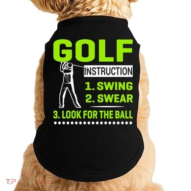 Funny Golf Instructions Doggie Tank