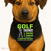 Funny Golf Instructions USA-Made Doggie Bandana thumb 1