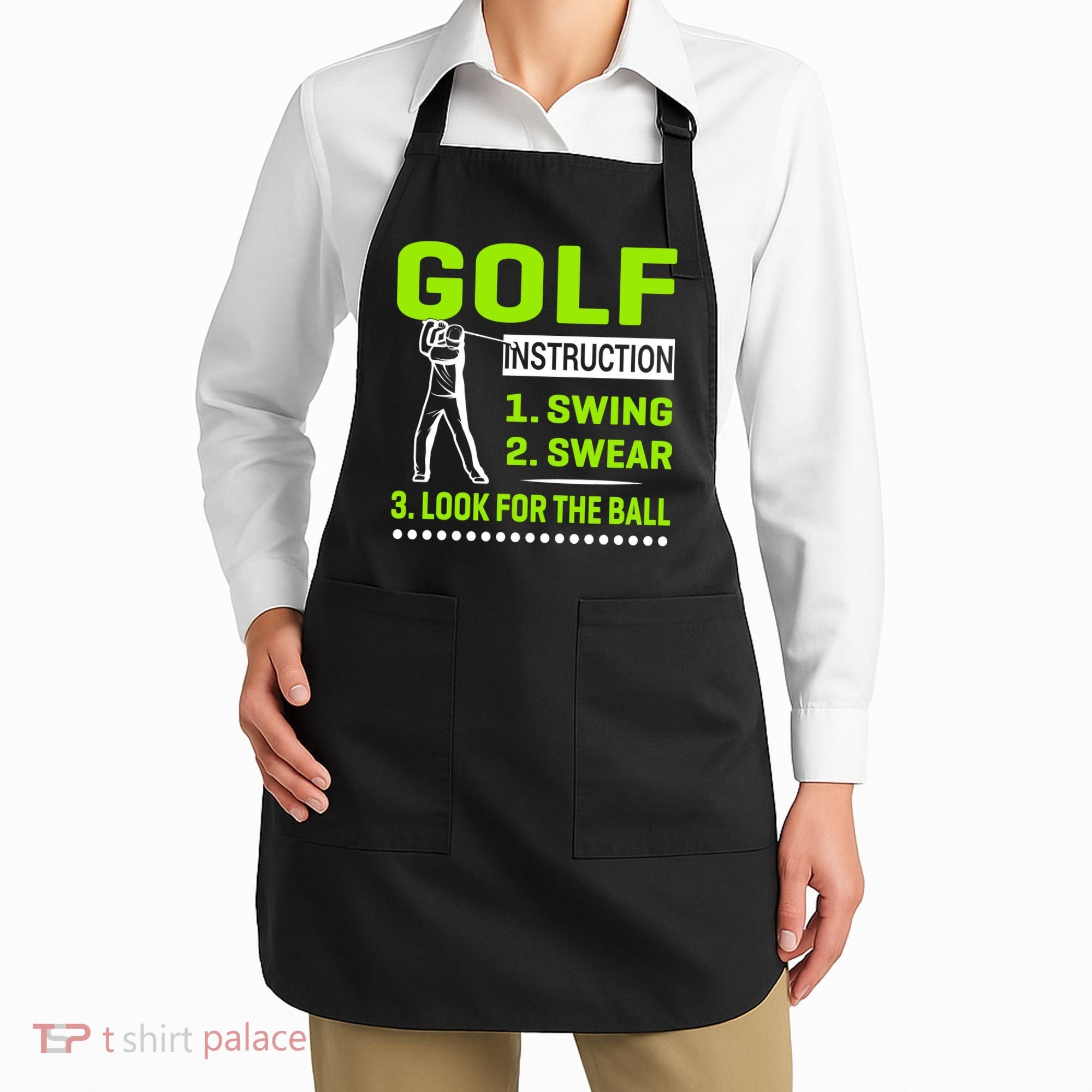 Funny Golf Instructions Apron