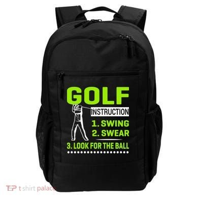 Funny Golf Instructions Backpack