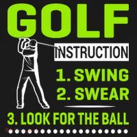 Funny Golf Instructions Backpack thumb 2