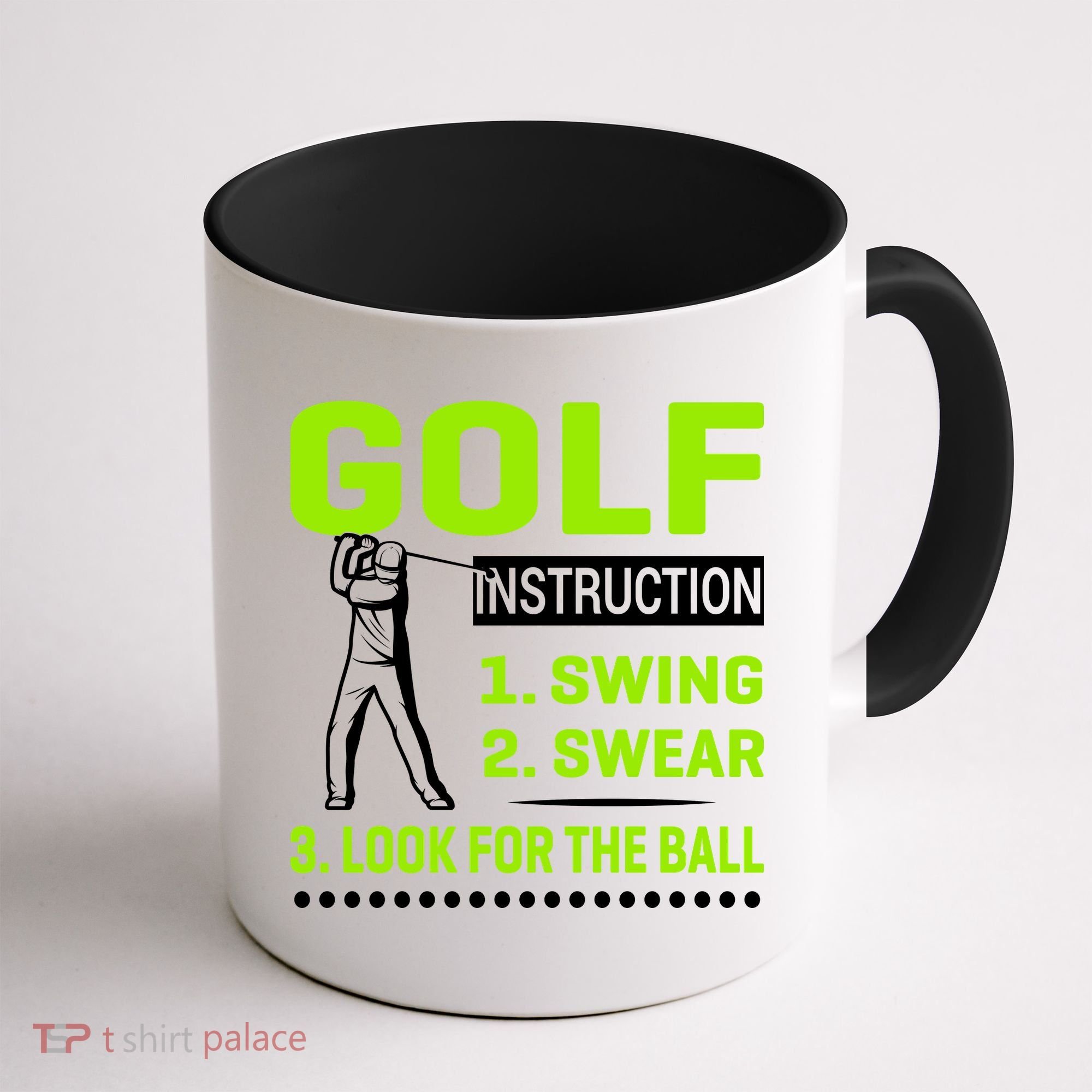 Funny Golf Instructions Coffee Mug