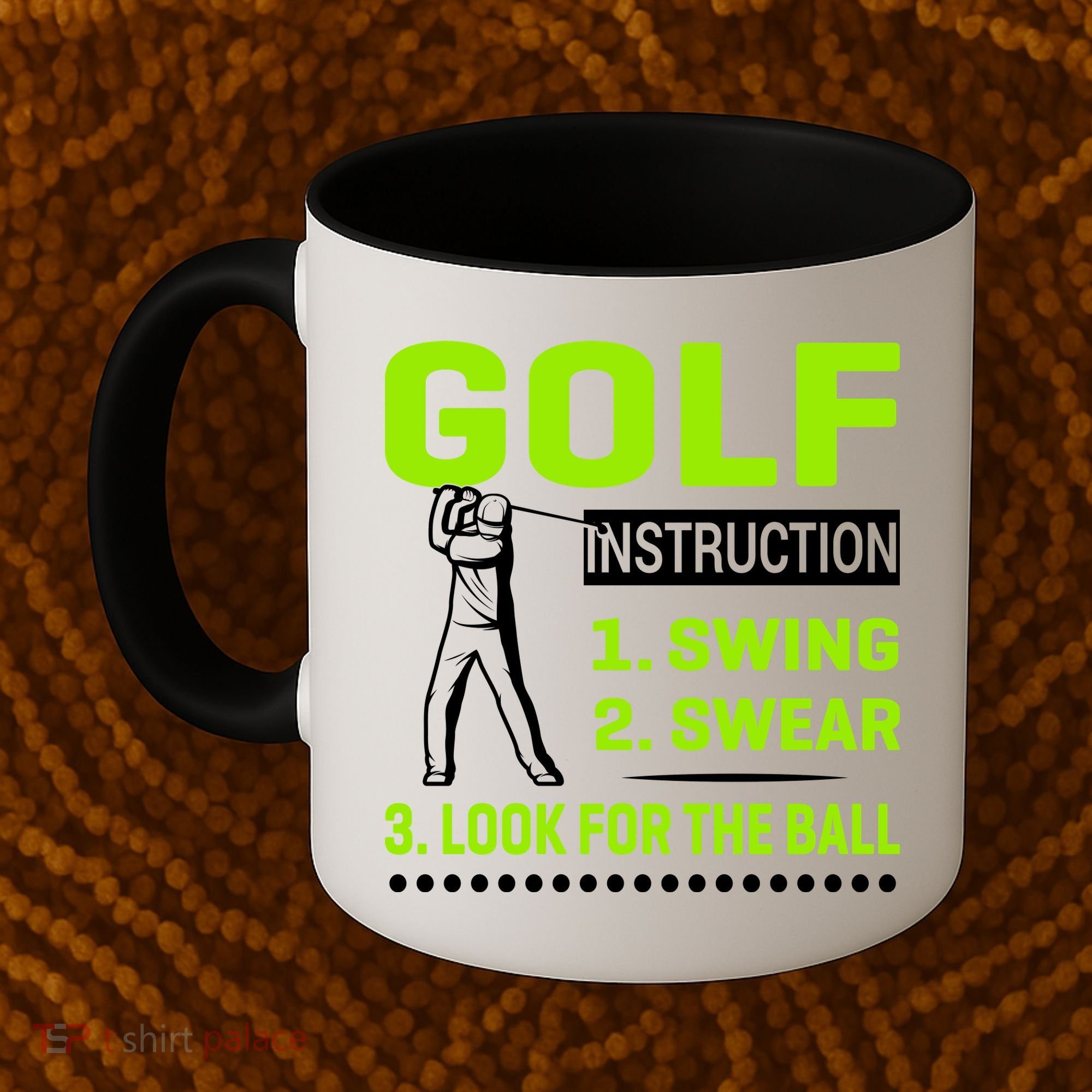 Funny Golf Instructions Coffee Mug