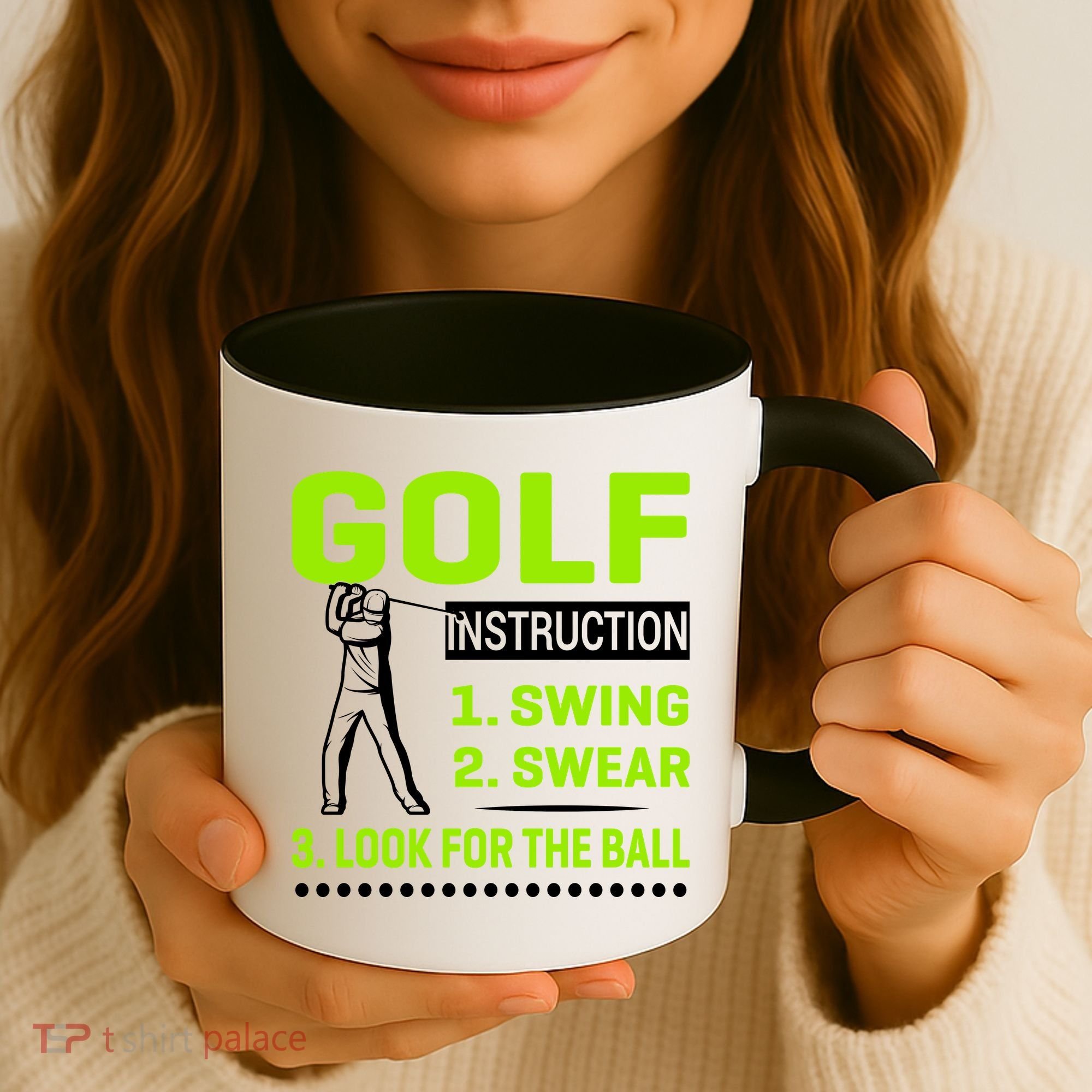 Funny Golf Instructions Coffee Mug