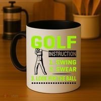 Funny Golf Instructions Coffee Mug thumb 4