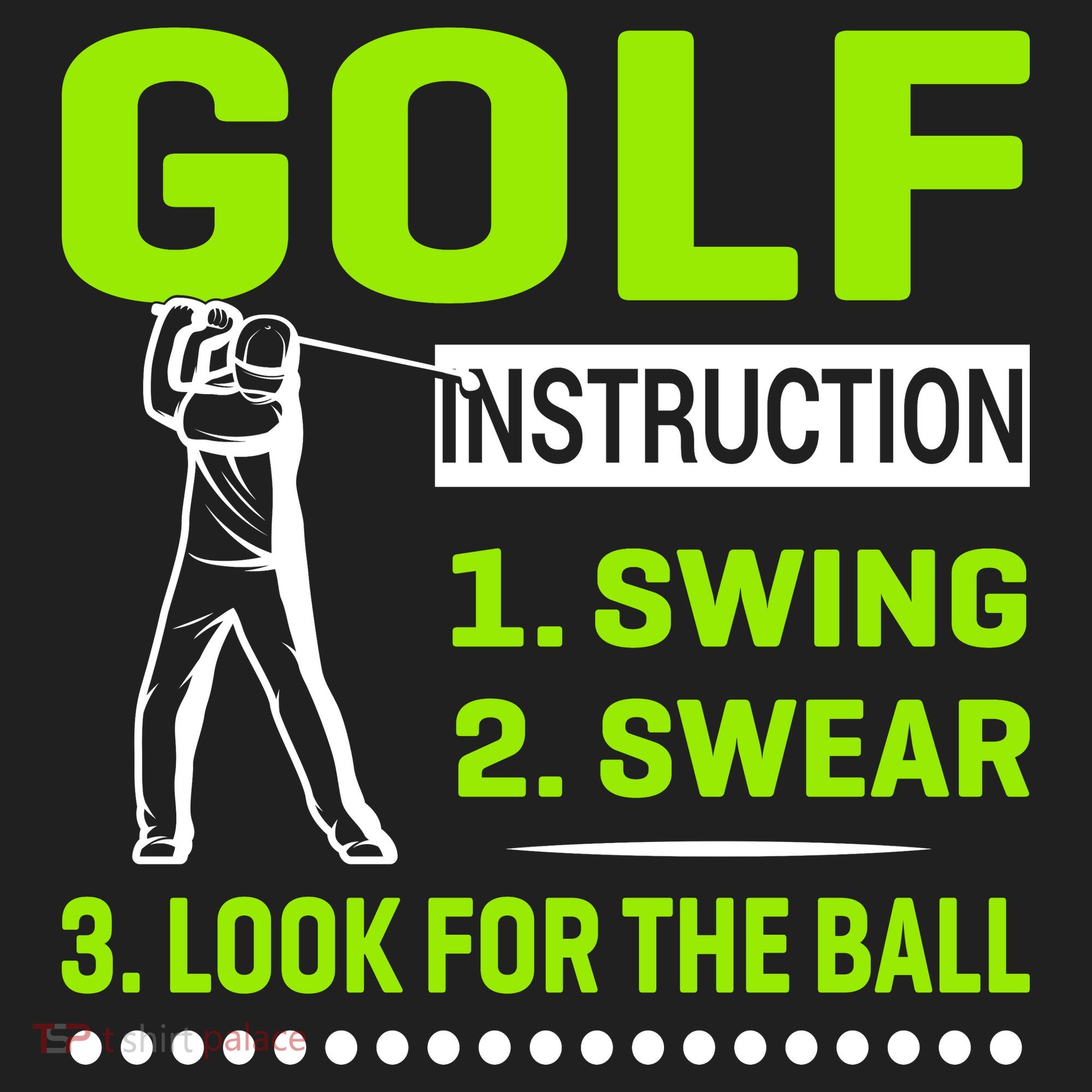 Funny Golf Instructions Beanie