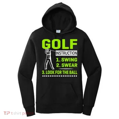 Funny Golf Instructions Women's Hoodie