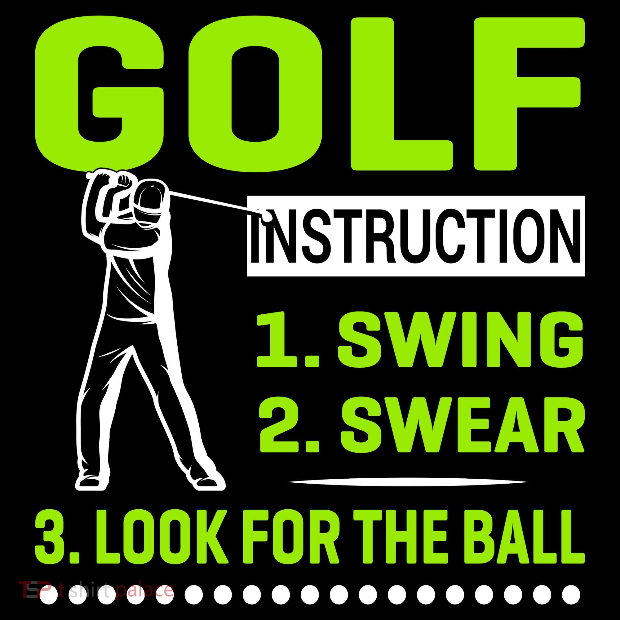 Funny Golf Instructions Women's Hoodie