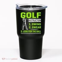 Funny Golf Instructions Tumbler thumb 0
