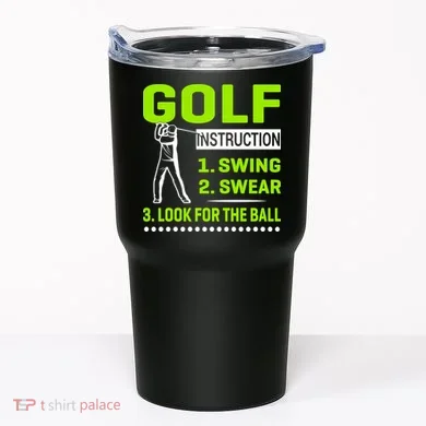 Funny Golf Instructions Tumbler