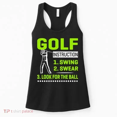 Funny Golf Instructions Women's Tank Top