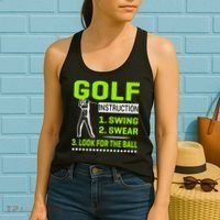 Funny Golf Instructions Women's Tank Top thumb 2