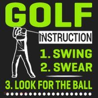 Funny Golf Instructions Hat thumb 2