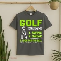 Funny Golf Instructions T-Shirt thumb 2