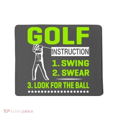 Funny Golf Instructions Mousepad