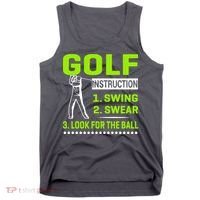 Funny Golf Instructions Tank Top thumb 0