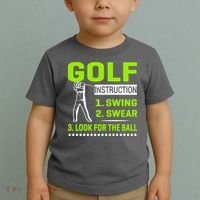 Funny Golf Instructions Toddler T-Shirt thumb 2