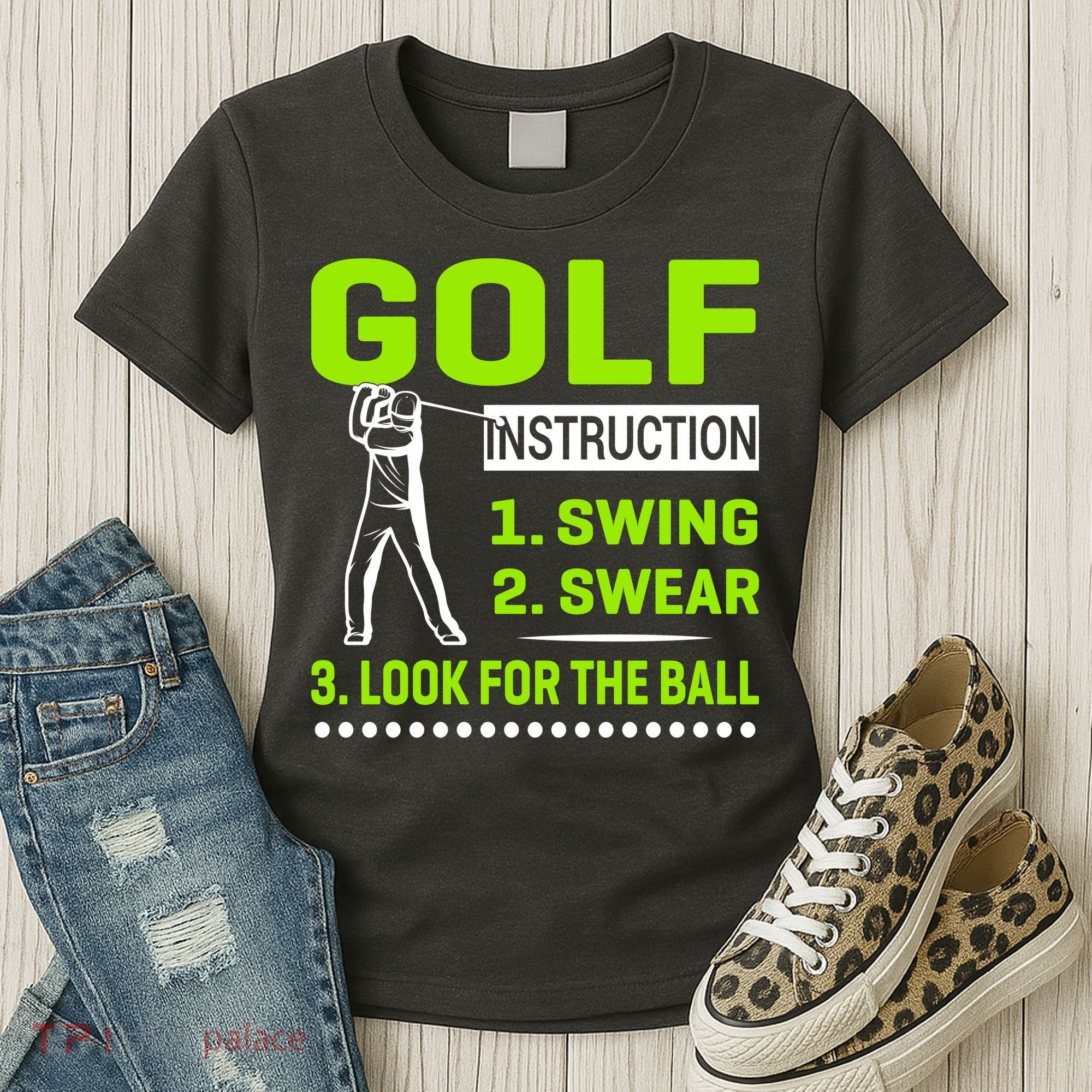 Funny Golf Instructions Women's T-Shirt