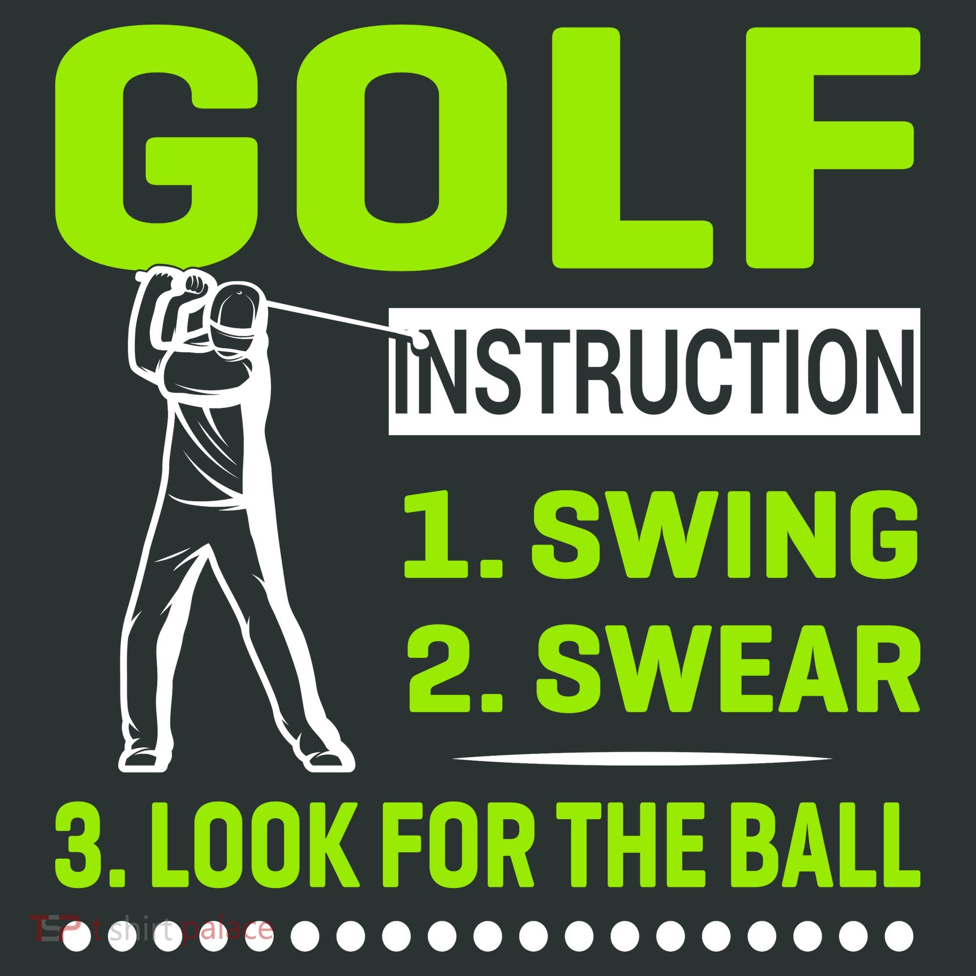 Funny Golf Instructions Kids Sweatshirt