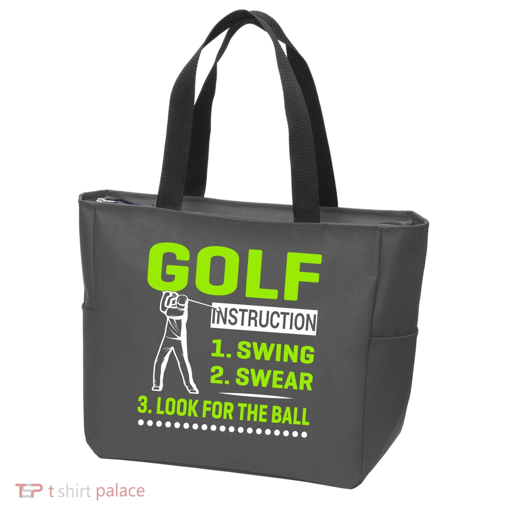 Funny Golf Instructions Tote Bag