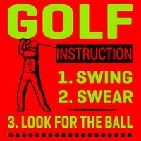 Funny Golf Instructions Santa Hat thumb 1
