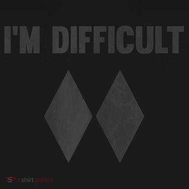 Funny Gift I'm Difficult Double Black Diamond Ski Snowboard Gift Flexfit Unipanel Trucker Cap