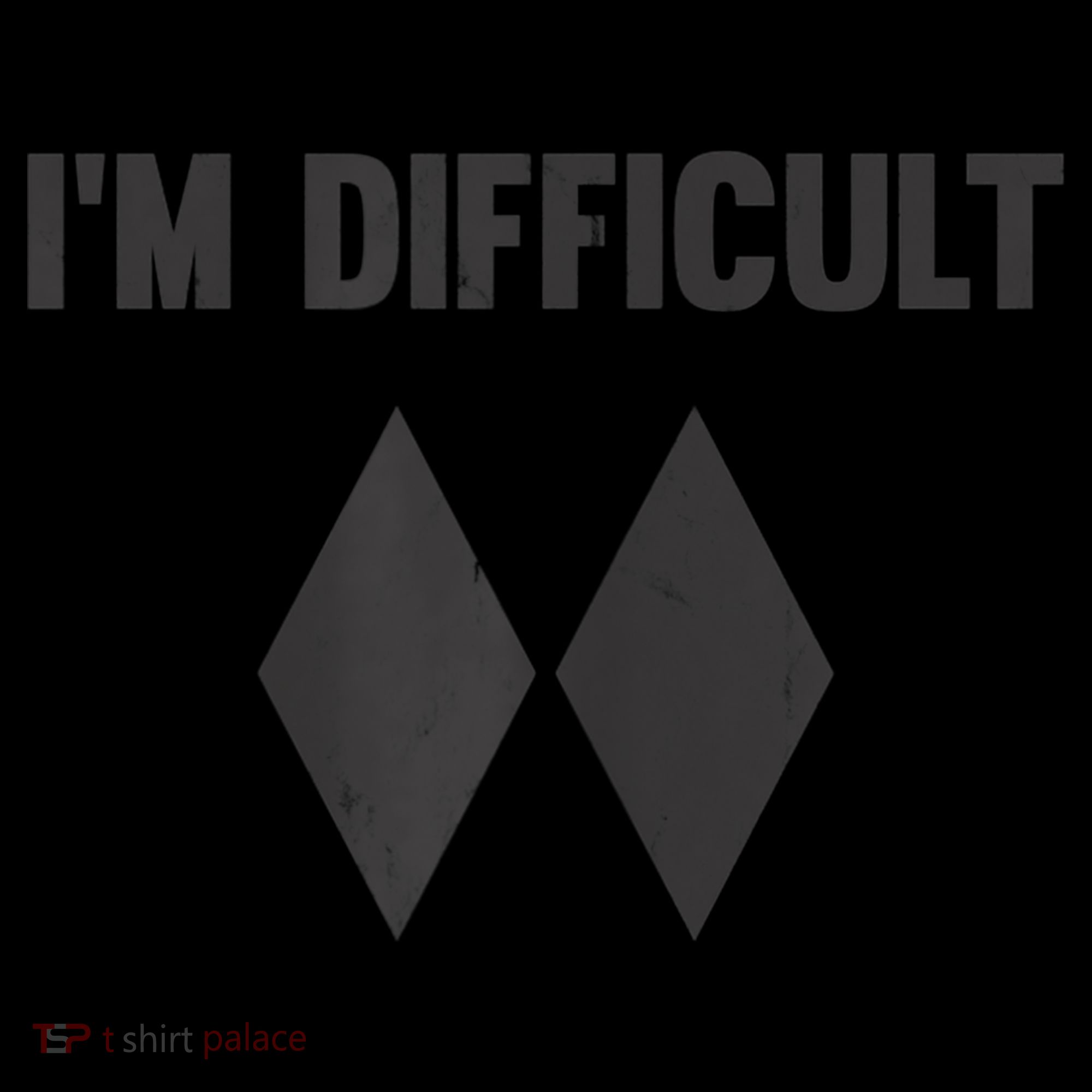 Funny Gift I'm Difficult Double Black Diamond Ski Snowboard Gift Tote Bag
