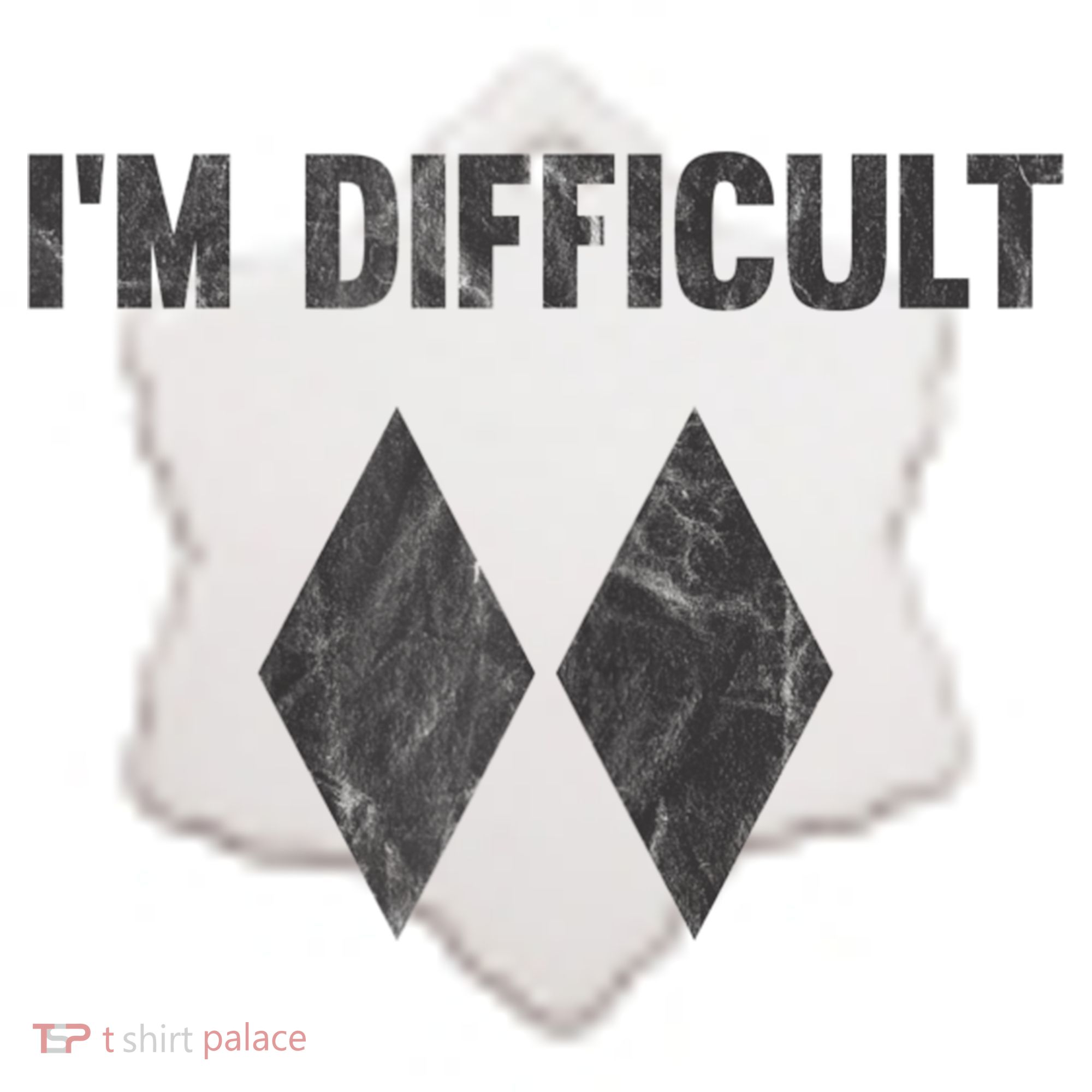 Funny Gift I'm Difficult Double Black Diamond Ski Snowboard Gift Ceramic Ornament