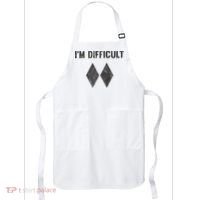 Funny Gift I'm Difficult Double Black Diamond Ski Snowboard Gift Apron thumb 0