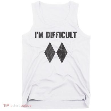 Funny Gift I'm Difficult Double Black Diamond Ski Snowboard Gift Tank Top