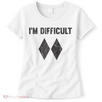 Funny Gift I'm Difficult Double Black Diamond Ski Snowboard Gift Women's T-Shirt thumb 0