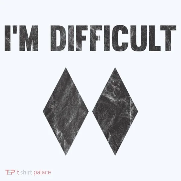 Funny Gift I'm Difficult Double Black Diamond Ski Snowboard Gift Women's T-Shirt