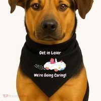 Funny Get In Loser, We're Going Caring Bear USA-Made Doggie Bandana thumb 1