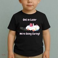 Funny Get In Loser, We're Going Caring Bear Toddler T-Shirt thumb 2